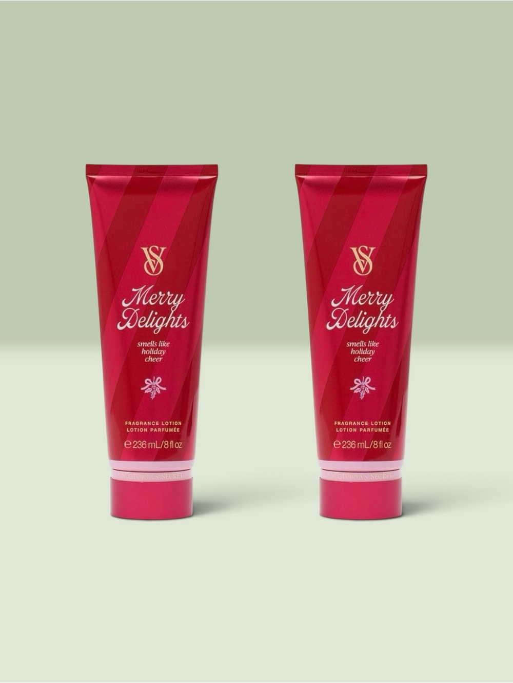 Victoria's Secret MERRY DELIGHTS Fragrance Lotion ~ 8.4 fl.oz. ( Lot of 2 )
